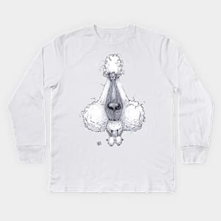 Poodle Dog Kids Long Sleeve T-Shirt